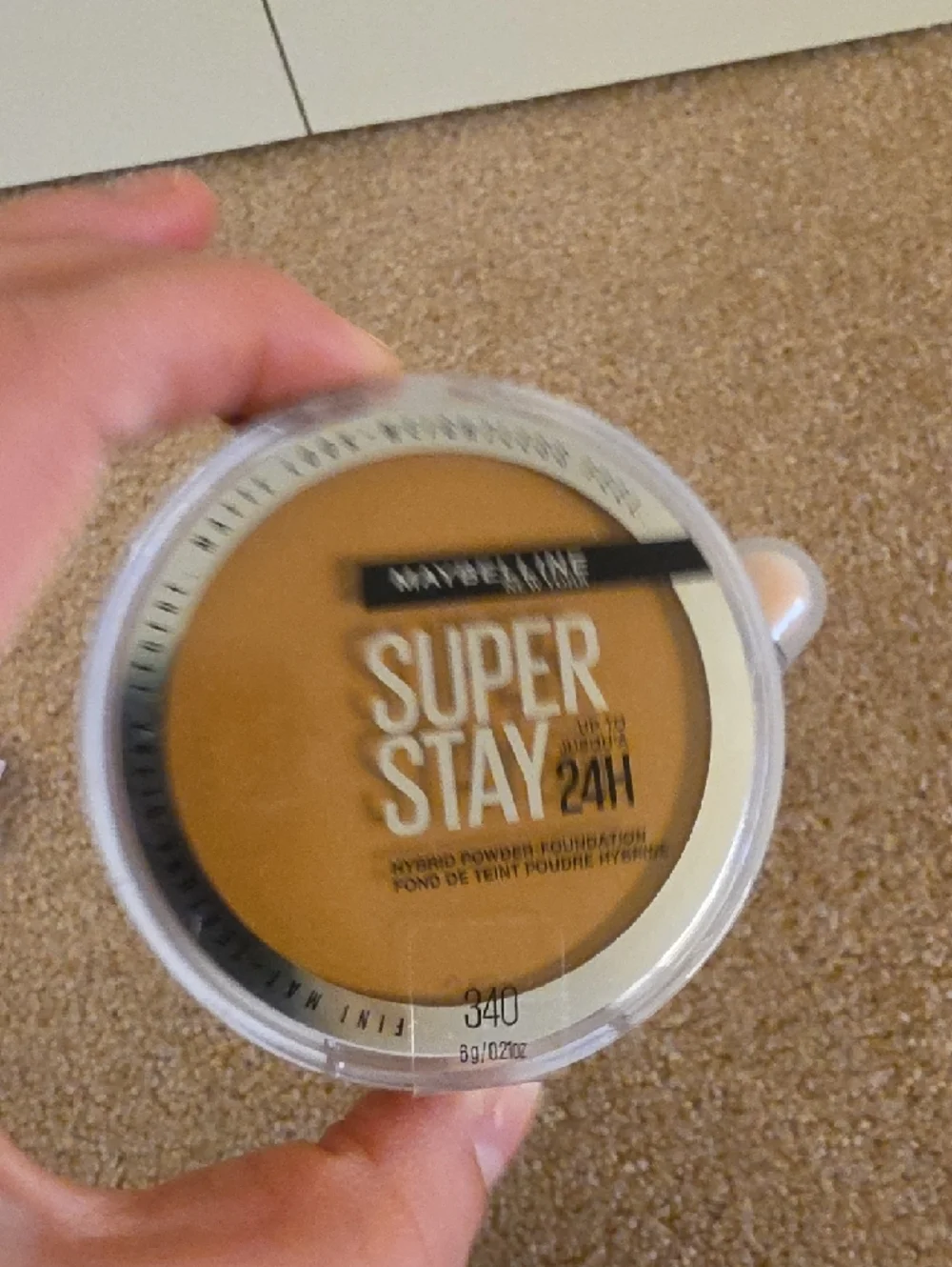 Maybelline SuperStay Powder & Eraser Concealer with Pink Falscara Box